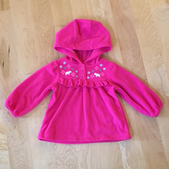 Child of Mine by Carter’s Hot Pink Fleece Hoodie - Picture 2 of 9